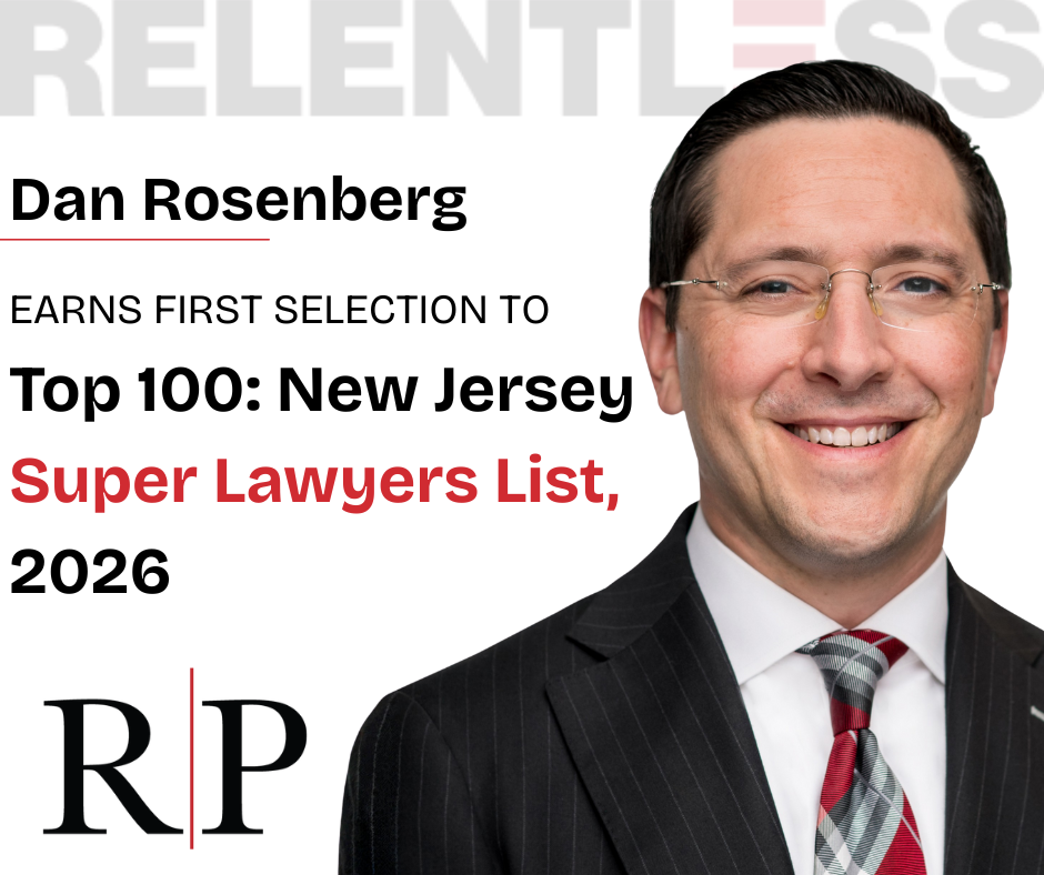 Photo of Dan Rosenberg Named to 2026 Super Lawyers & NJ Top 100