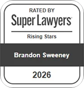 Super Lawyers recognition for Brandon W. Sweeney